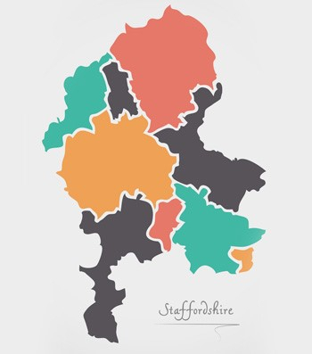 Staffordshire map