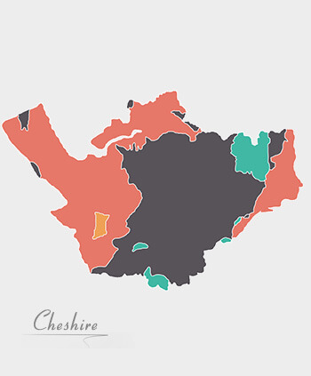 Cheshire map